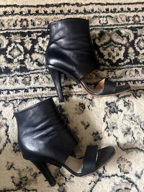 Margiela Open-Toe High Heel Ankle Boots